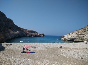 La spiaggia bellissima di Livadaki