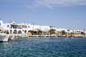 port of greek island antiparos cyclades