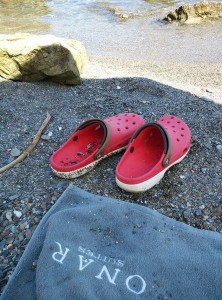 La spiaggia di Vardia a Folegandros