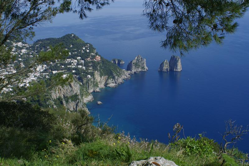 I sentieri di Capri: panorama da Cetrella