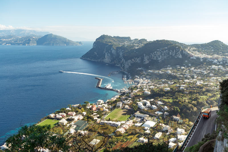 Panorama Scala Fenicia a Capri