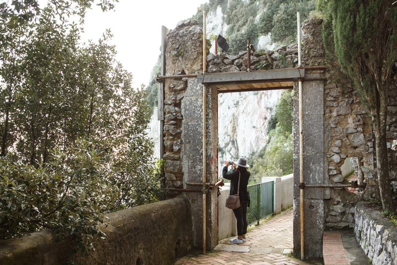 Porta di Anacapri vicino alla Scala Fenicia a Capri