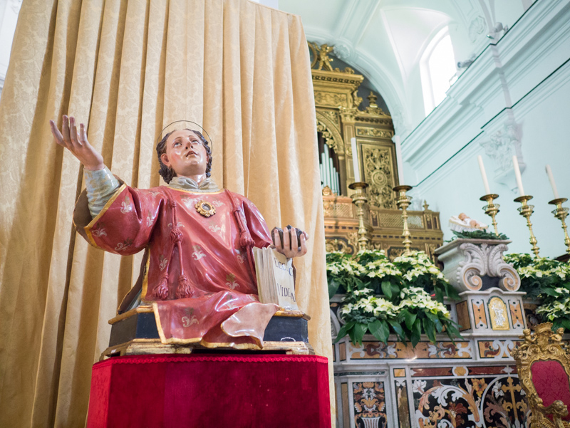 La chiesa di Santo Stefano a Capri: statua