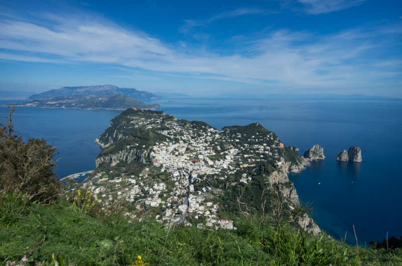 Curiosità su Capri: panorama da Monte Solaro