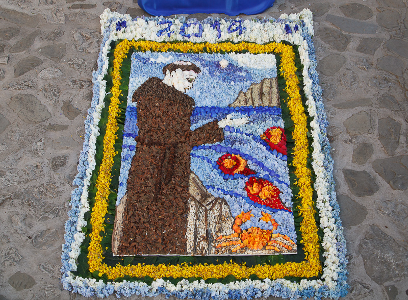 tappeto di fiori: processione di Sant'Antonio