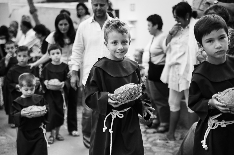 Piccoli monaci francescani durante la processione di Sant'Antonio ad Anacapri