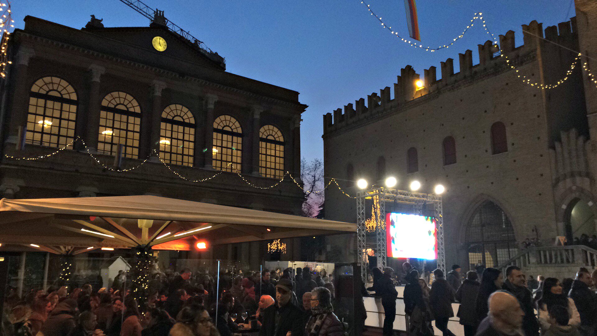 Rimini Piazza Cavour per Natale