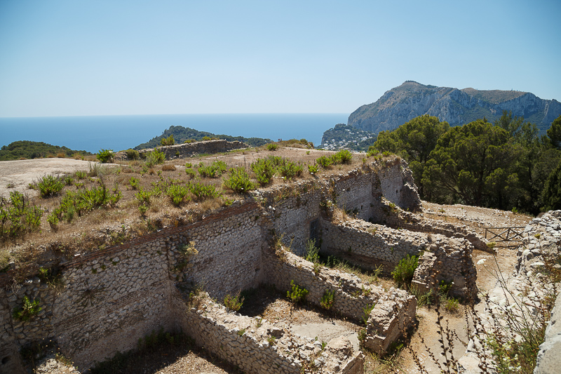 Villa Jovis a Capri: rovine