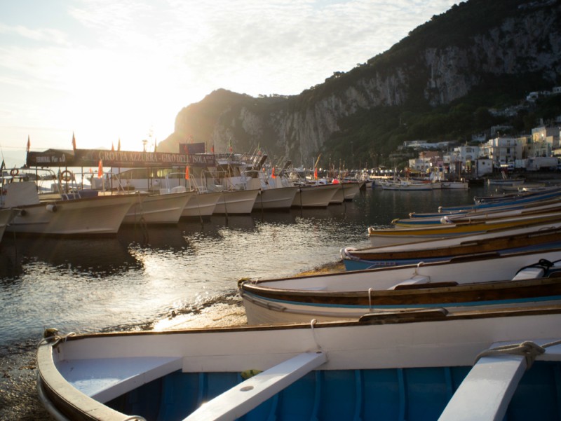 Albe e tramonti di Capri: borgo di Marina Grande