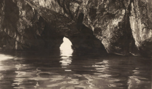 Grotta Verde a Capri in cartolina 