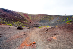 bellissima immagine del cratere dell'etna