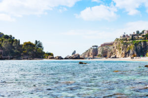 splendida veduta del mare di taormina