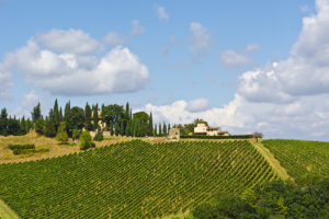 suggestivo panorama della maremma toscana in una splendida giornata di sole