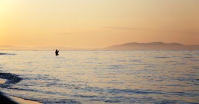 bellissima spiaggia al tramonto in toscana isola di giannutri