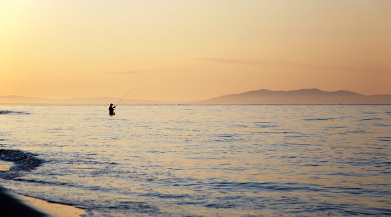 bellissima spiaggia al tramonto in toscana isola di giannutri