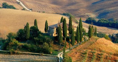 Paesaggio nelle campagne intorno a Firenze
