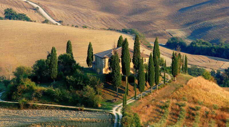 Paesaggio nelle campagne intorno a Firenze