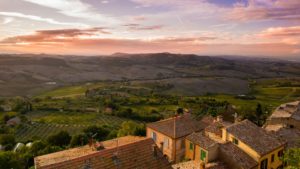 Paesaggio delle campagne vicino Firenze