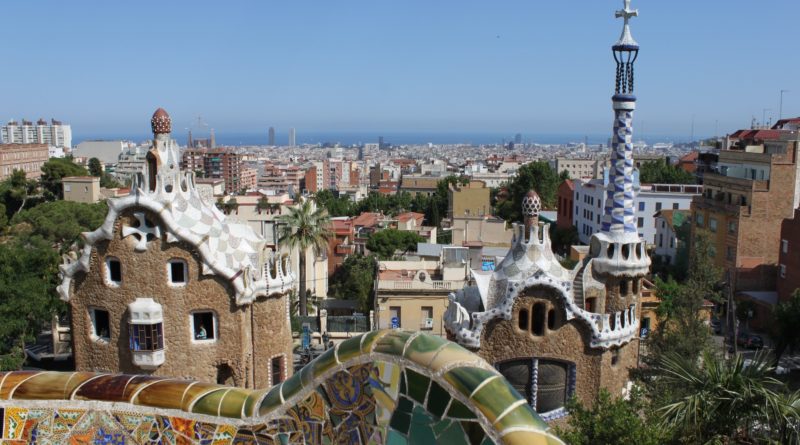 Panorama di Barcellona dall'alto