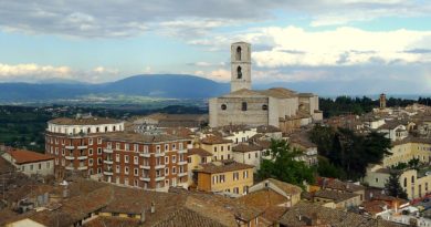 Panorama sull'intero centro storico di Perugia