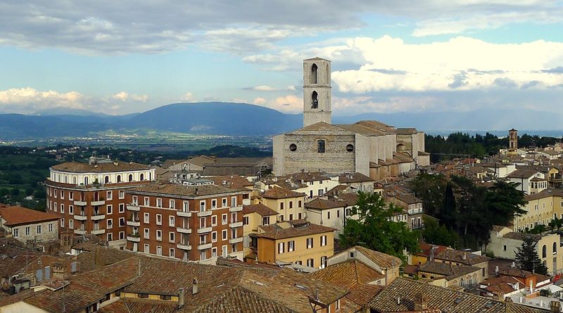 Panorama sull'intero centro storico di Perugia