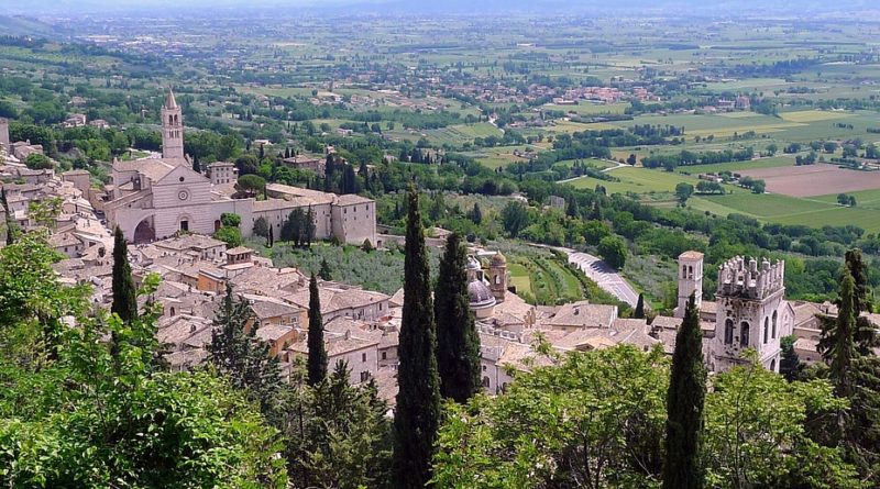 Vista d'Assisi dall'alto