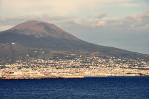 Vista da napoli del Vesuvio