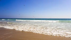 Spiaggia nei pressi di Lisbona in Portogallo