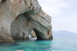 Grotte blu sull'isola di Zante