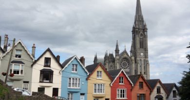 Tipiche case nel centro storico di Cork in Irlanda