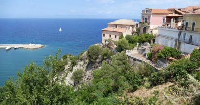 Panorama lungo la costa del Cilento