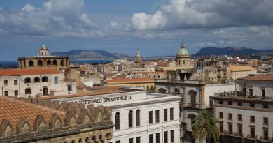 Vista dell'alto di Palermo in Sicilia