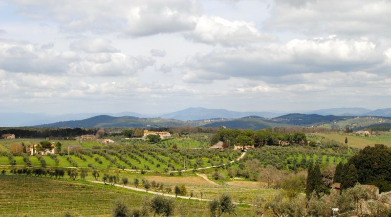 Paesaggio della collina del Chianti, Toscana