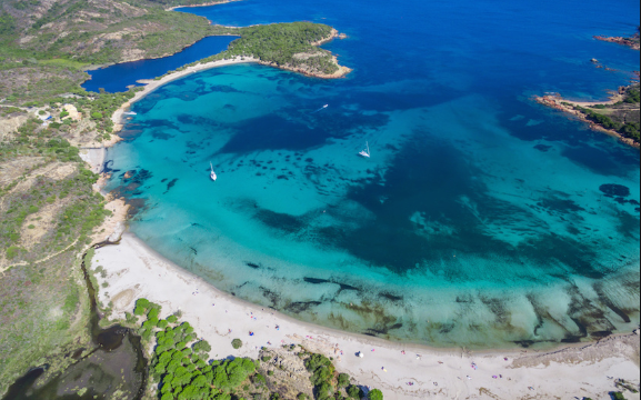 Spiaggia della Corsica del Sud